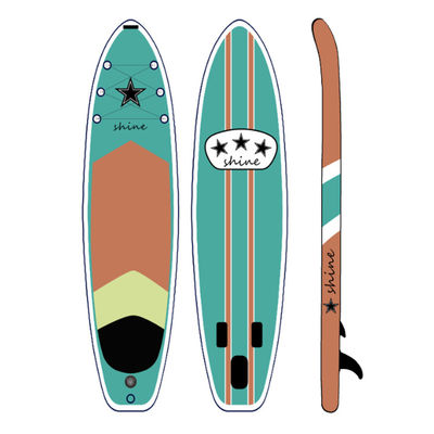 EVA Inflatable Sup Board Paddle ISUP With Sup Leash